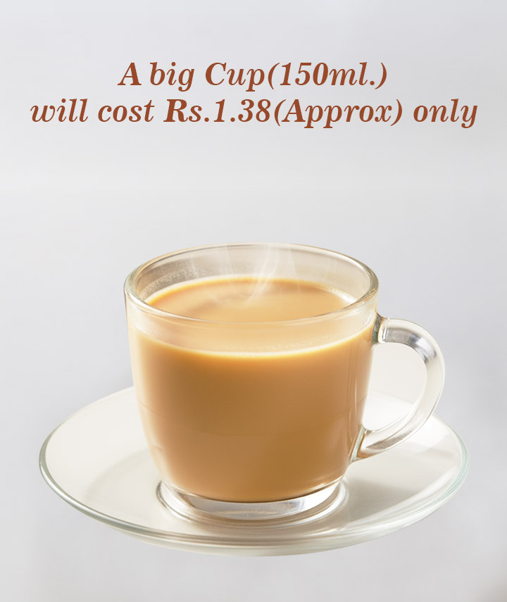 Amsoi Premium CTC Tea – 250gm Round Jar – Per Cup Cost